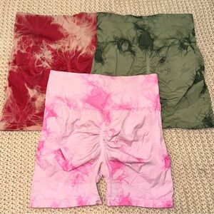3 Pack Scrunch-butt Activewear Shorts